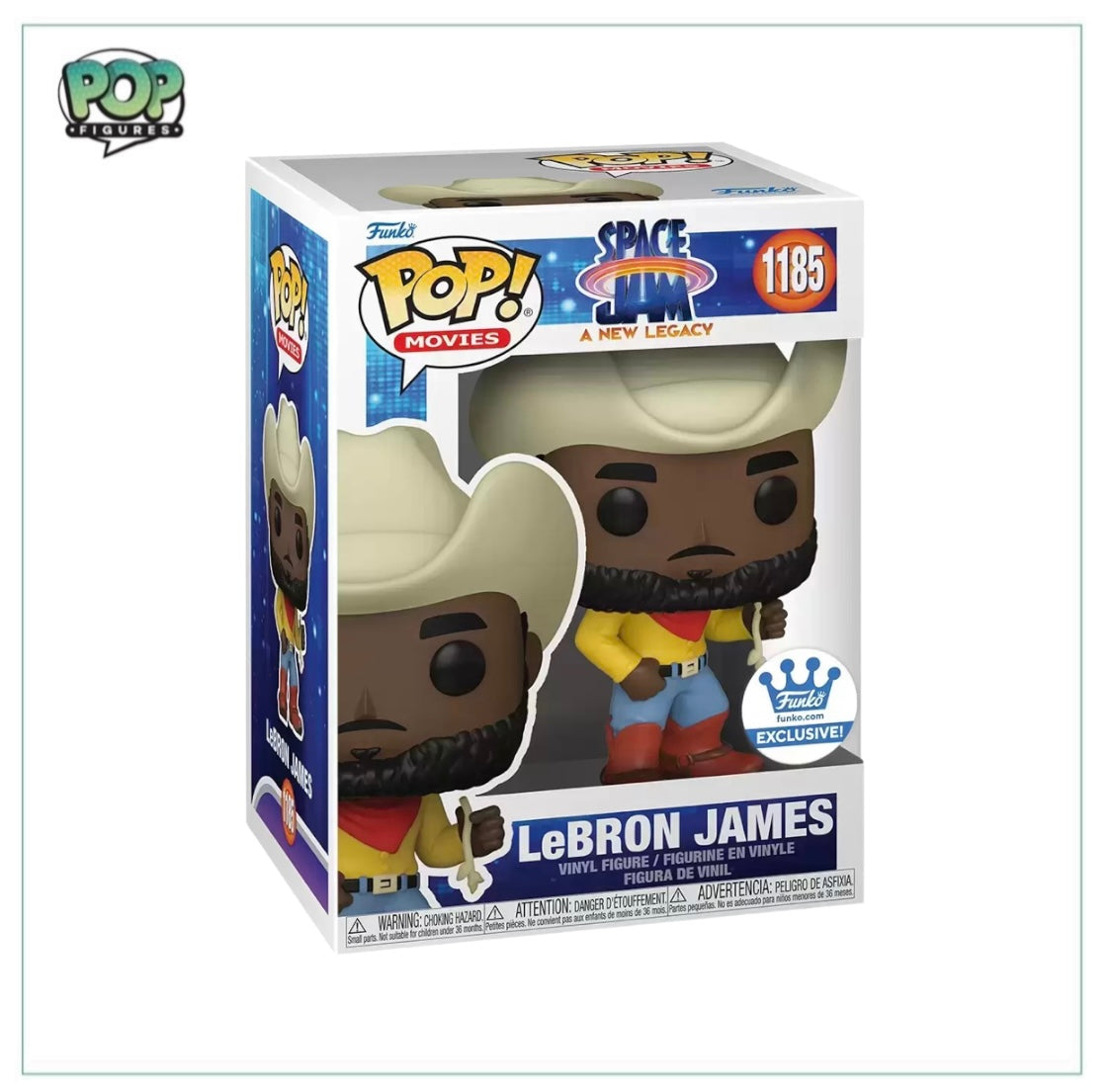 LeBron James #1185 Funko Pop! - Space Jam A New Legacy - Funko Shop Exclusive - Angry Cat
