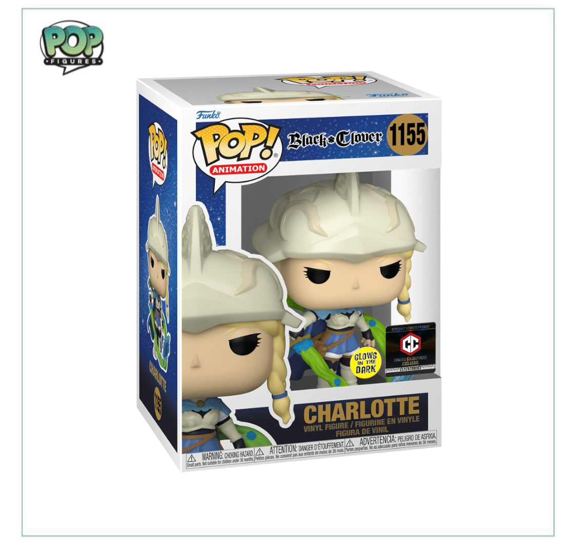 Charlotte #1155 (Glows In The Dark) Funko Pop! - Black Clover - Chalice Collectibles Exclusive - Angry Cat