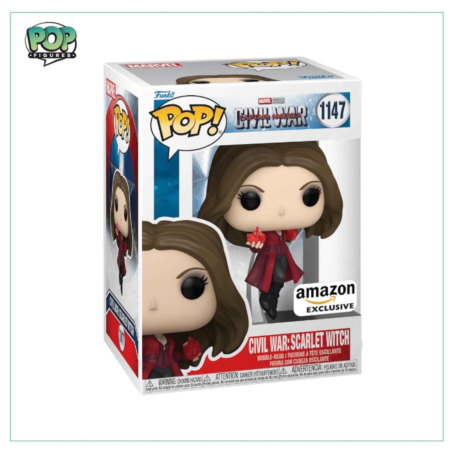 Civil War : Scarlet Witch #1147 Funko Pop! - Captain America Civil War - Amazon Exclusive - Angry Cat