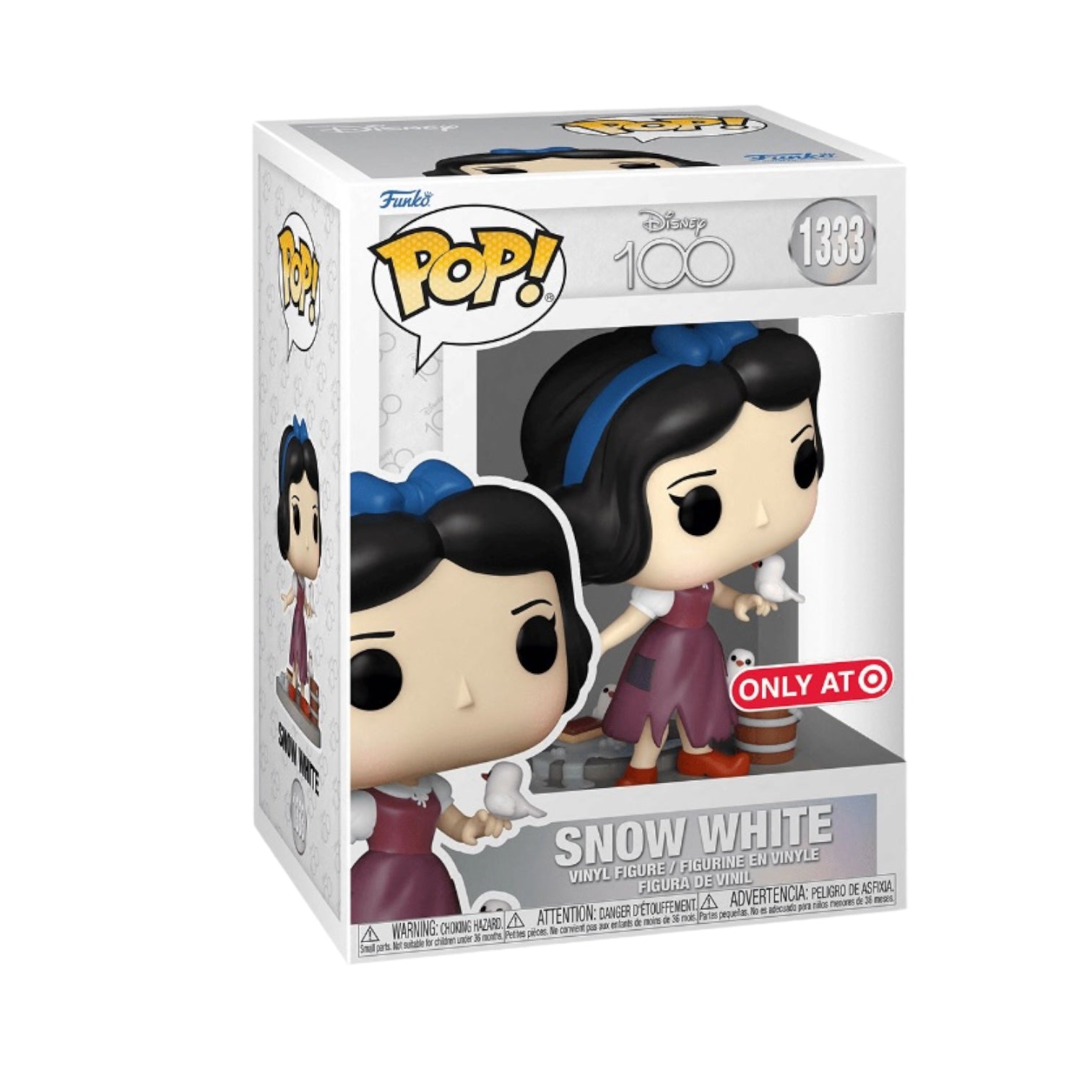 Snow White #1333 Funko Pop! - Disney 100 - Target Exclusive - Angry Cat