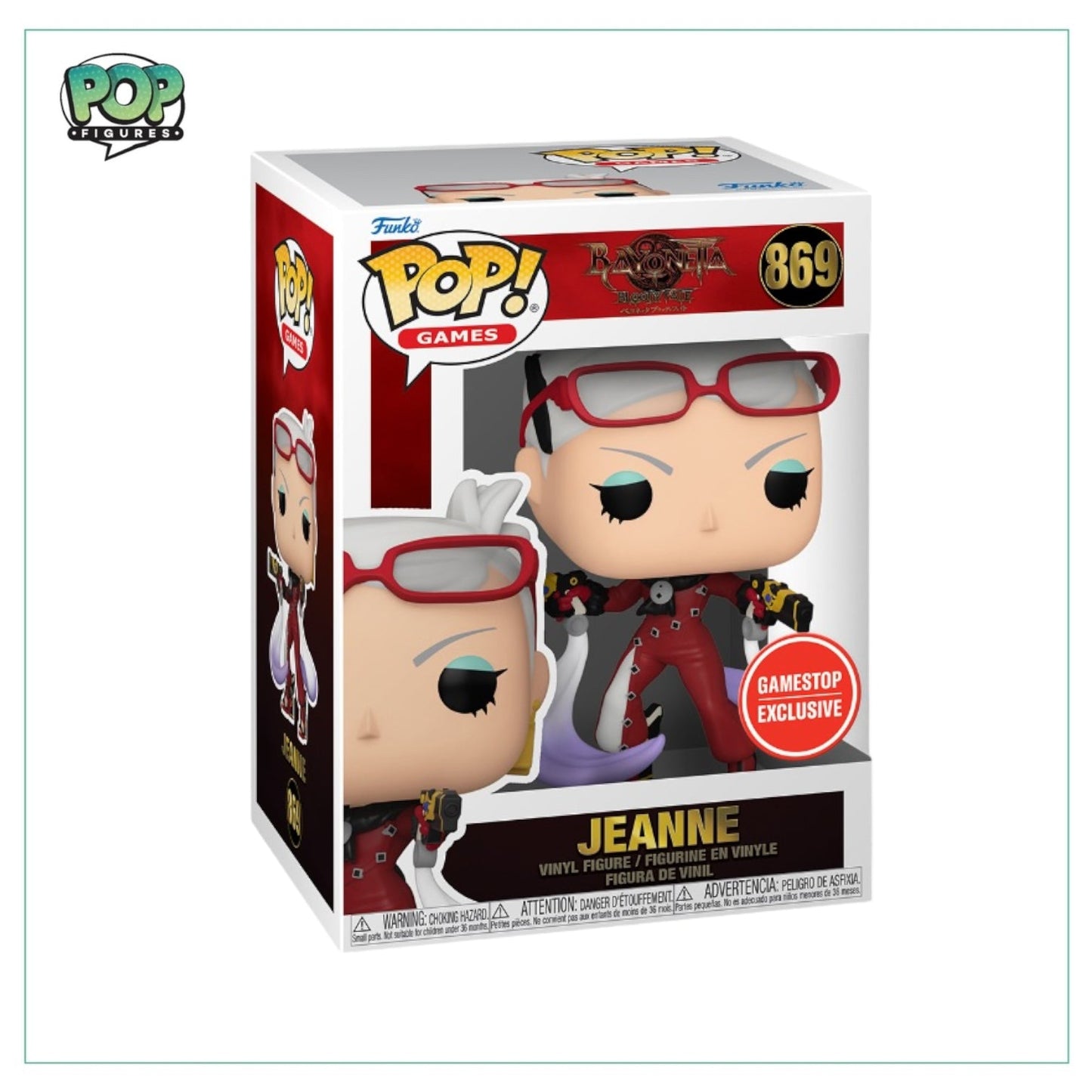 Jeanne #869 Funko Pop! - Bayonetta Bloody Fate - GameStop Exclusive - Angry Cat