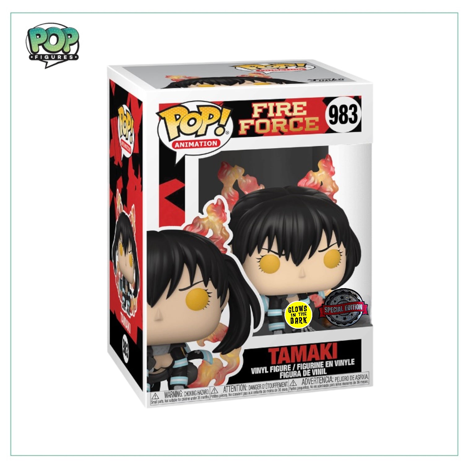 Tamaki #983 Funko Pop! - Fire Force - Glow in the Dark - Special Edition - Angry Cat