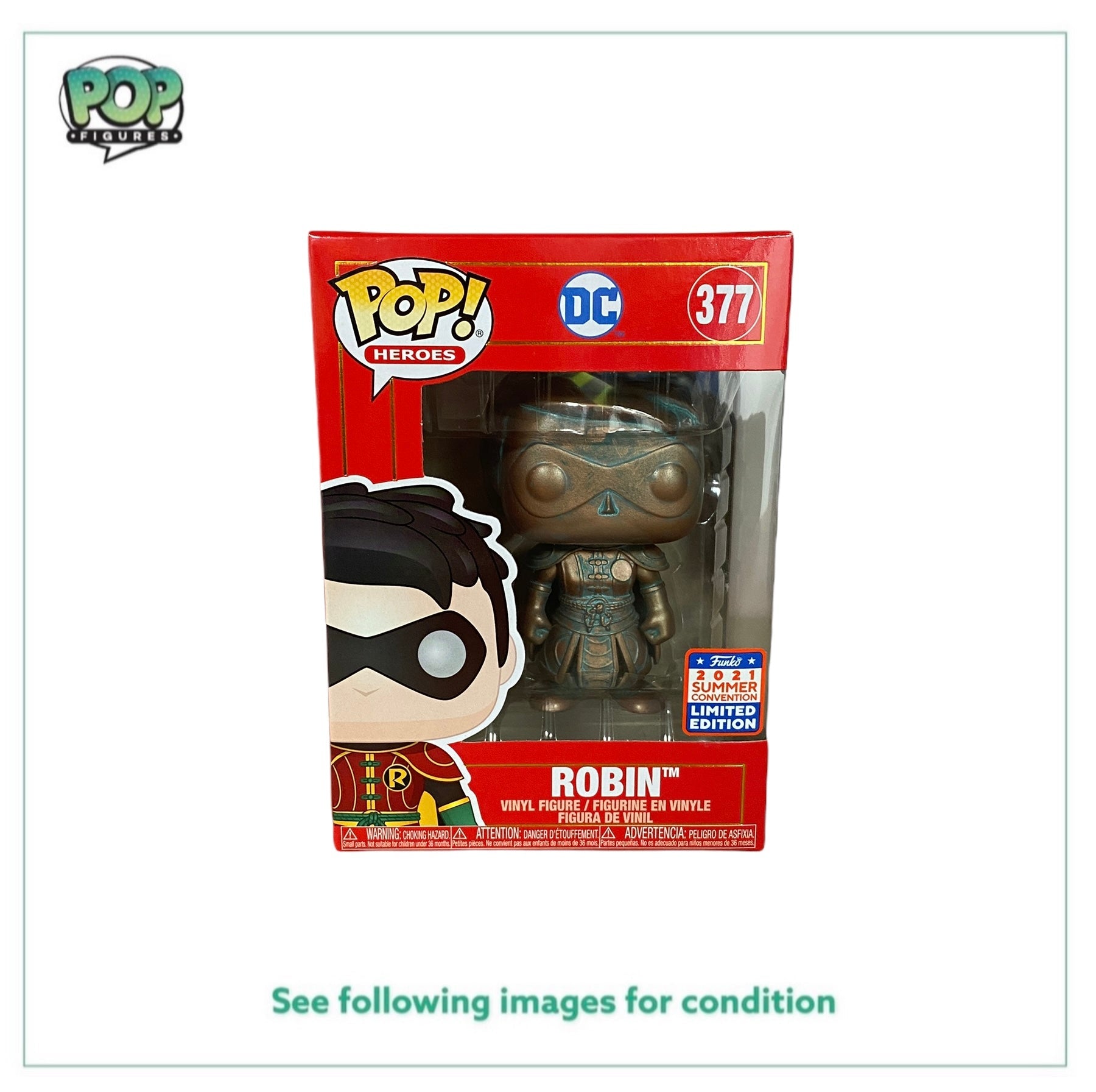 Robin #377 (Patina) Funko Pop! - DC Imperial Palace - Chinajoy Expo Exclusive - Angry Cat