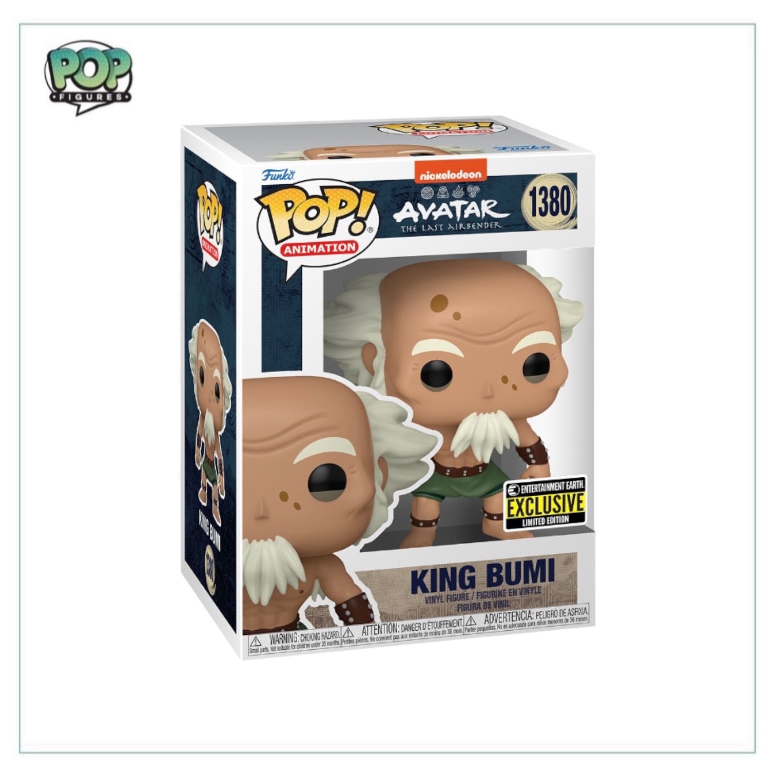 King Bumi #1380 Funko Pop! - Avatar The Last Airbender - Entertainment Earth Exclusive - Angry Cat