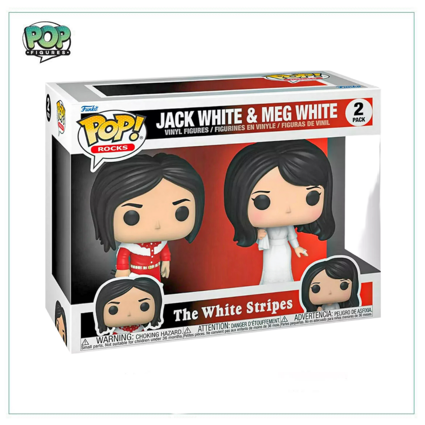 Jack White & Meg White Deluxe Funko 2 Pack! The White Stripes - Angry Cat